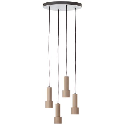 Brilliant - Hängeleuchte CADIZ 4xGU10/10W/230V d 35 cm bronzen