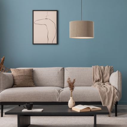 Brilliant - Hängeleuchte TONY 1xE27/20W/230V d 35 cm braun