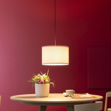 Brilliant - Hängeleuchte TONY 1xE27/20W/230V d 35 cm cremefarben