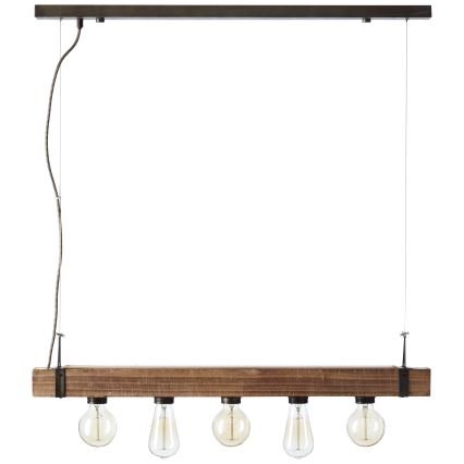 Brilliant - Hängeleuchte WOODHILL 5xE27/30W/230V - FSC-zertifiziert