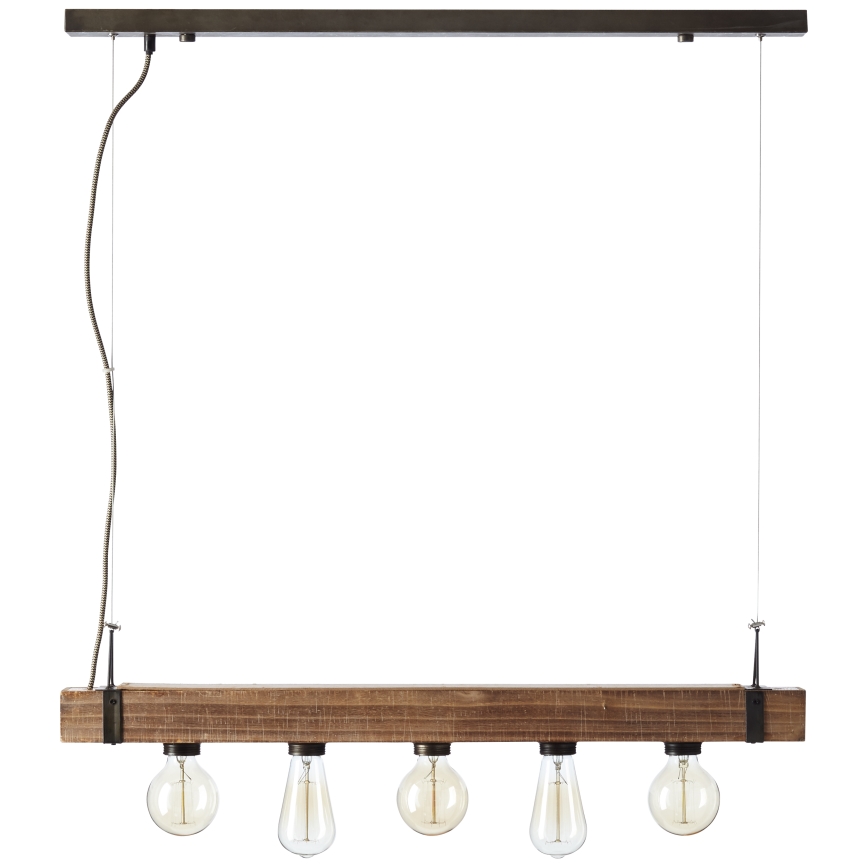 Brilliant - Hängeleuchte WOODHILL 5xE27/30W/230V - FSC-zertifiziert