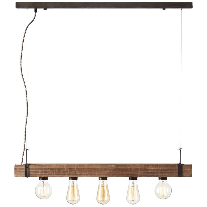 Brilliant - Hängeleuchte WOODHILL 5xE27/30W/230V - FSC-zertifiziert