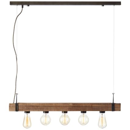 Brilliant - Hängeleuchte WOODHILL 5xE27/30W/230V - FSC-zertifiziert