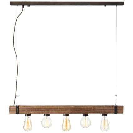 Brilliant - Hängeleuchte WOODHILL 5xE27/30W/230V - FSC-zertifiziert