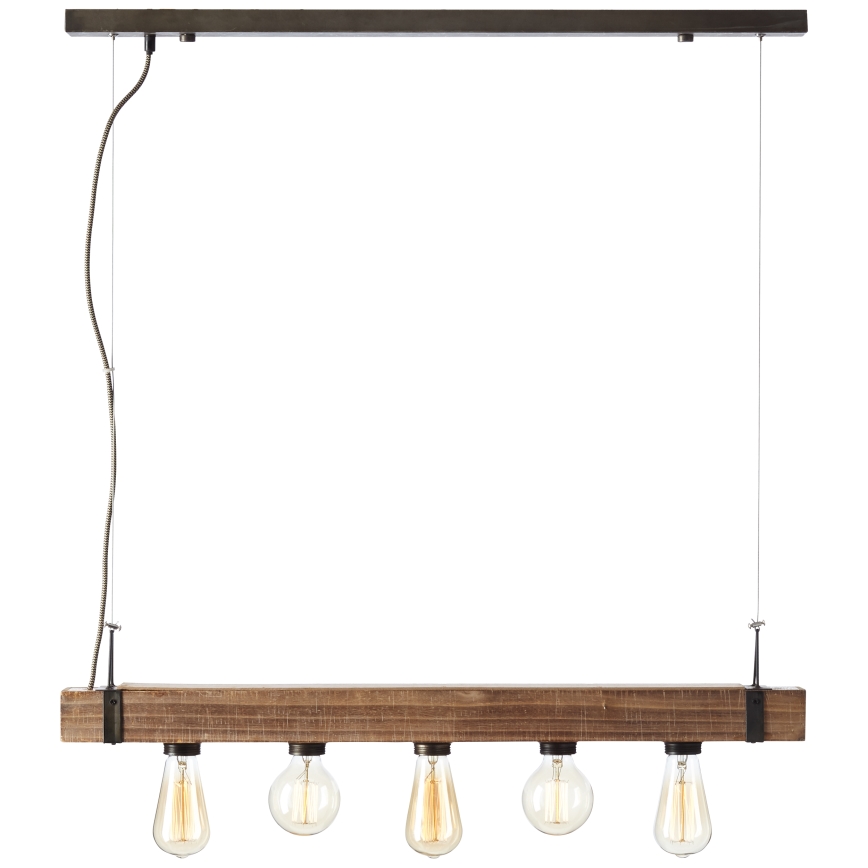 Brilliant - Hängeleuchte WOODHILL 5xE27/30W/230V - FSC-zertifiziert