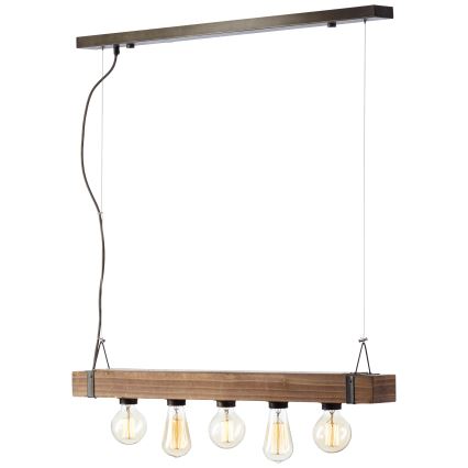 Brilliant - Hängeleuchte WOODHILL 5xE27/30W/230V - FSC-zertifiziert