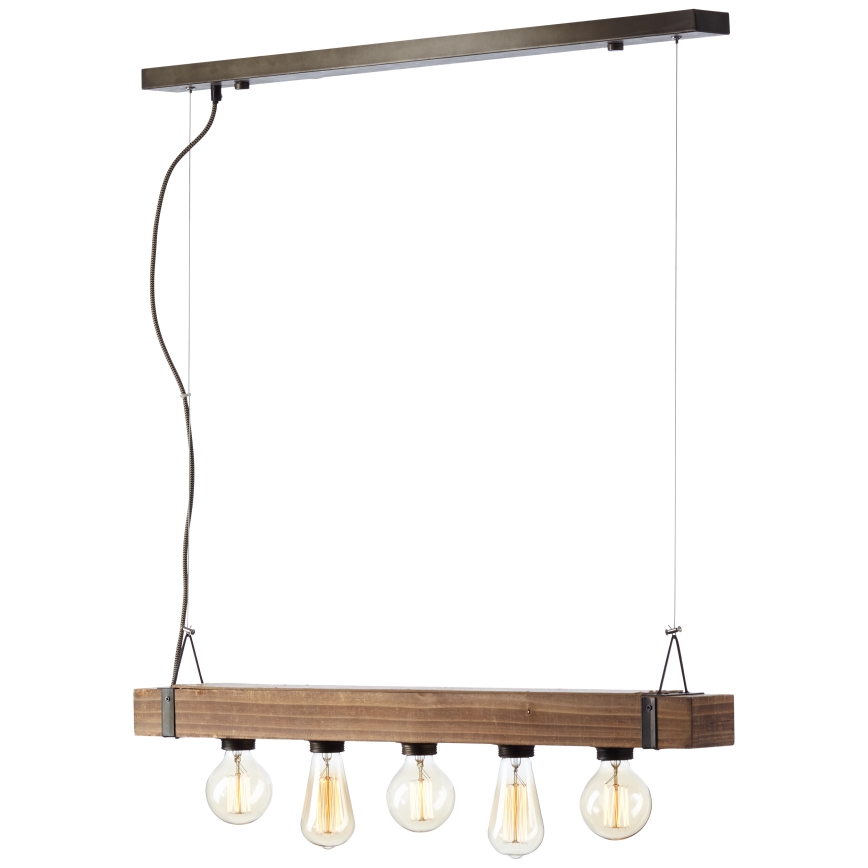 Brilliant - Hängeleuchte WOODHILL 5xE27/30W/230V - FSC-zertifiziert