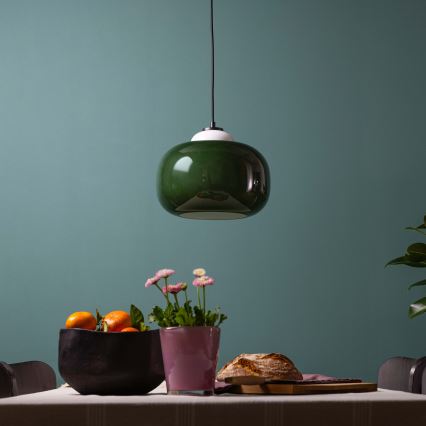 Brilliant - Kabel-Hängeleuchte BLOP 1xE27/60W/230V grün