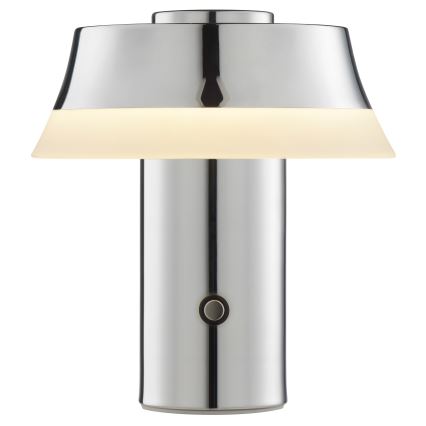 Brilliant - LED dimmbare, wiederaufladbare Touch-Tischlampe KINICH, LED/2,5W/5V, 2700K, 2600 mAh, glänzendes Chrom