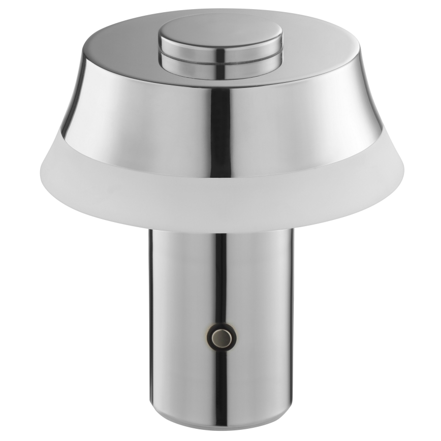 Brilliant - LED dimmbare, wiederaufladbare Touch-Tischlampe KINICH, LED/2,5W/5V, 2700K, 2600 mAh, glänzendes Chrom