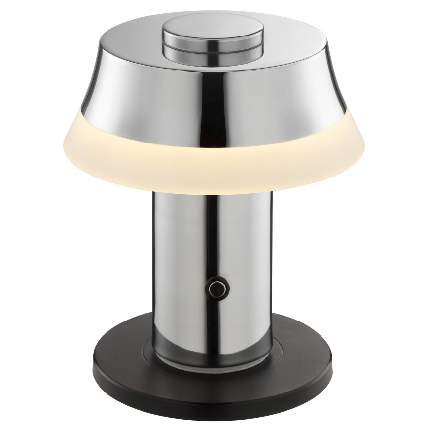 Brilliant - LED dimmbare, wiederaufladbare Touch-Tischlampe KINICH, LED/2,5W/5V, 2700K, 2600 mAh, glänzendes Chrom