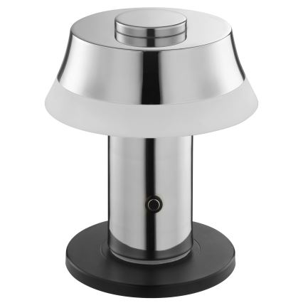 Brilliant - LED dimmbare, wiederaufladbare Touch-Tischlampe KINICH, LED/2,5W/5V, 2700K, 2600 mAh, glänzendes Chrom