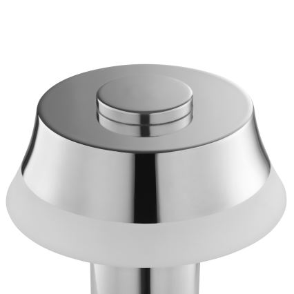 Brilliant - LED dimmbare, wiederaufladbare Touch-Tischlampe KINICH, LED/2,5W/5V, 2700K, 2600 mAh, glänzendes Chrom