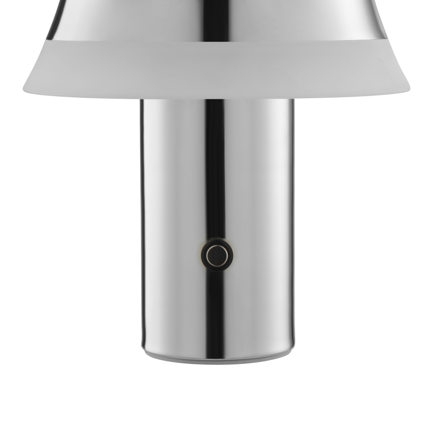 Brilliant - LED dimmbare, wiederaufladbare Touch-Tischlampe KINICH, LED/2,5W/5V, 2700K, 2600 mAh, glänzendes Chrom