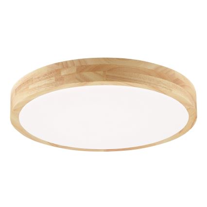 Brilliant - LED-Badezimmer-Deckenleuchte MOREEN LED/18W/230V 2700/4000/6500K pr. 34 cm IP44 Gummibaumholz