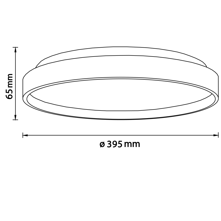 Brilliant - LED-Deckenleuchte ALSON LED/26W/230V 3000/4500K d 39,5 cm Gummibaum - FSC-zertifiziert