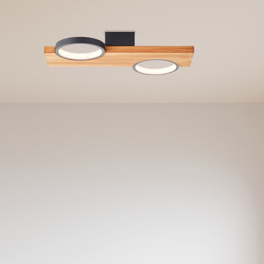 Brilliant - LED-Deckenleuchte CHEESY LED/14W/230V Kiefer - FSC-zertifiziert