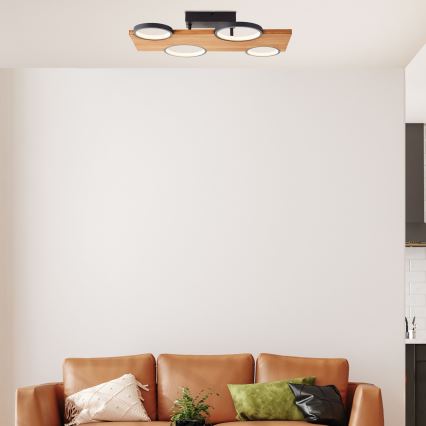 Brilliant - LED-Deckenleuchte CHEESY LED/28W/230V Kiefer - FSC-zertifiziert