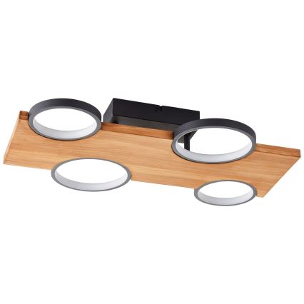 Brilliant - LED-Deckenleuchte CHEESY LED/28W/230V Kiefer - FSC-zertifiziert