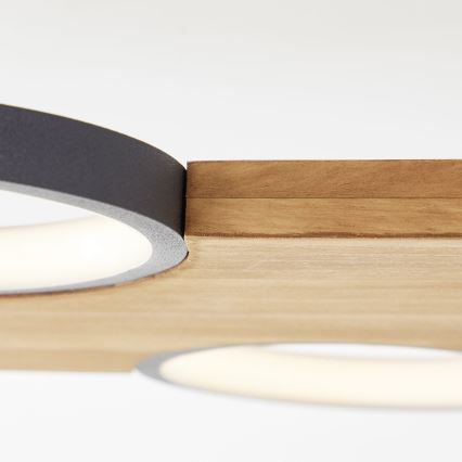 Brilliant - LED-Deckenleuchte CHEESY LED/28W/230V Kiefer - FSC-zertifiziert