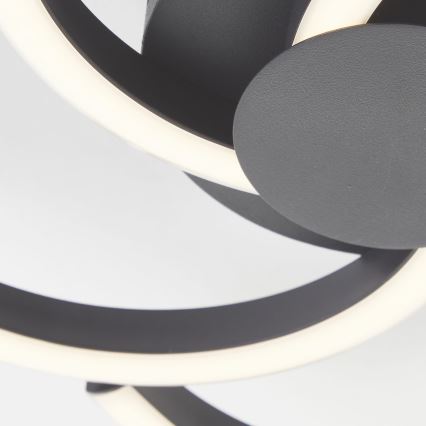 Brilliant - LED-Deckenleuchte FICO LED/22W/230V d 34 cm schwarz