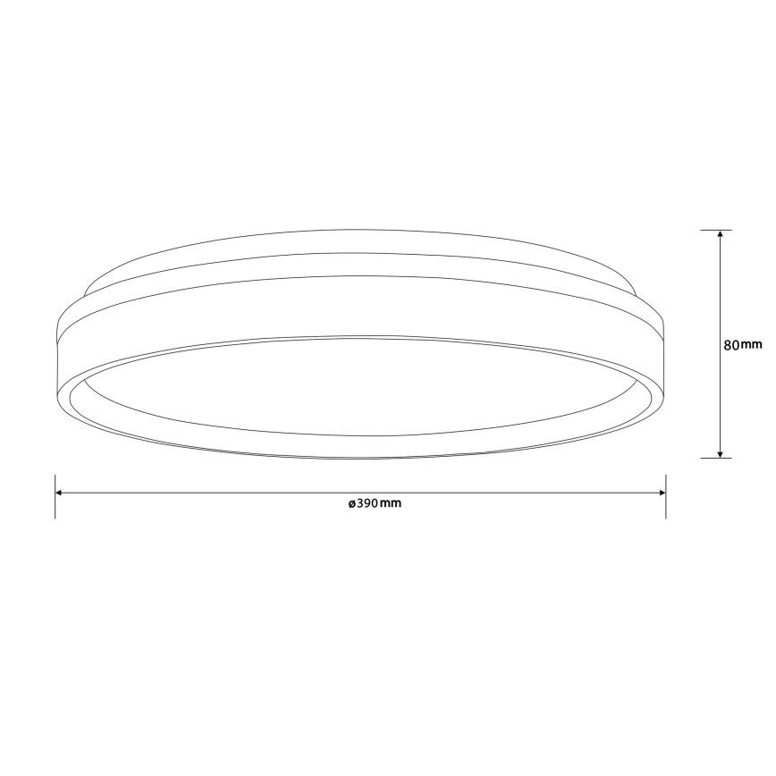 Brilliant - LED-Deckenleuchte KALMAR LED/26W/230V 3000K d 39 cm weiß