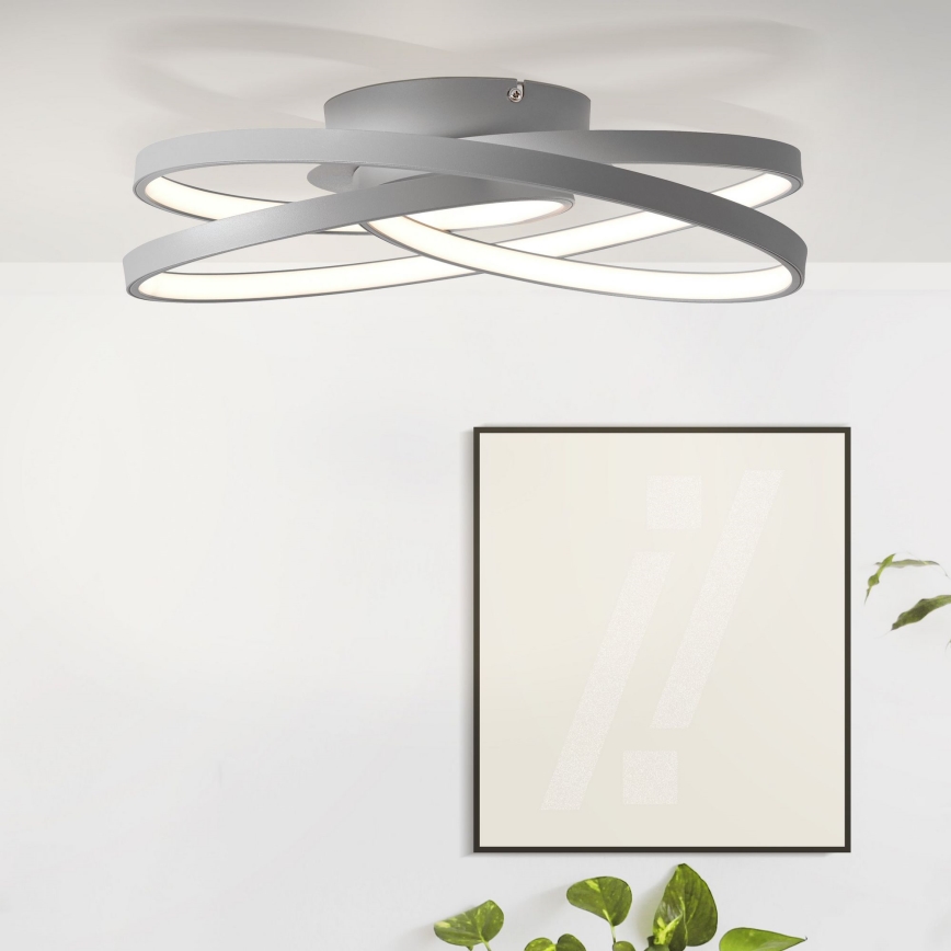 Brilliant - LED-Deckenleuchte LABYRINTH LED/40W/230V d 39,5 cm grau