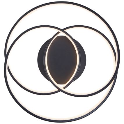 Brilliant - LED-Deckenleuchte LABYRINTH LED/40W/230V d 39,5 cm schwarz