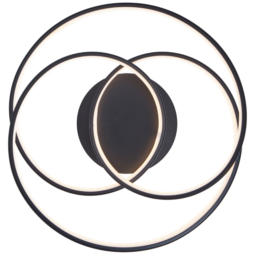 Brilliant - LED-Deckenleuchte LABYRINTH LED/40W/230V d 39,5 cm schwarz