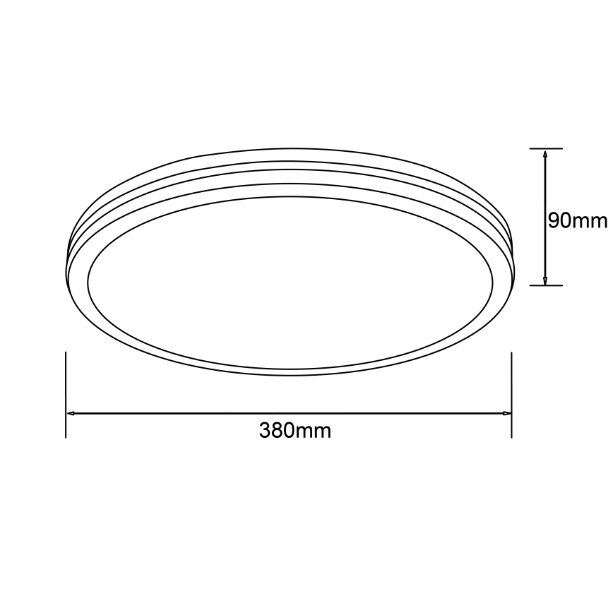 Brilliant - LED-Deckenleuchte LASKOS LED/22W/230V Ø 38 cm Gummibaum