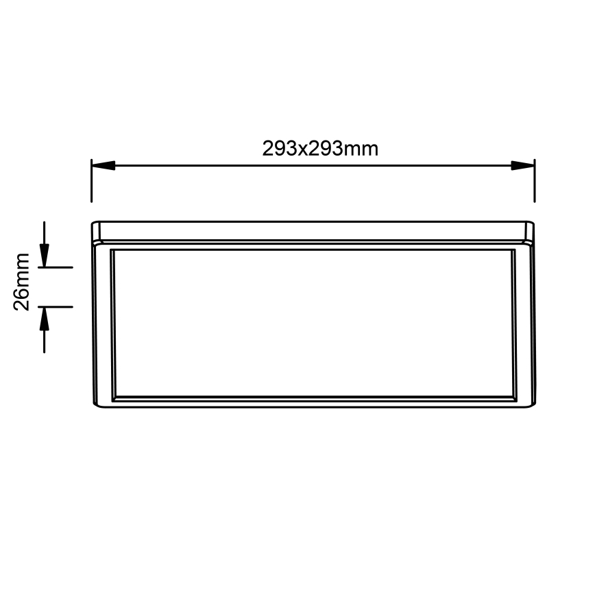 Brilliant - LED-Deckenleuchte MILTON LED/18W/230V 29,3x29,3 cm weiß