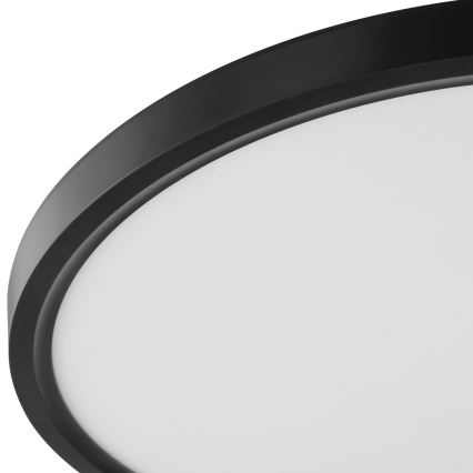 Brilliant - LED Deckenleuchte mit Bewegungs- und Dämmerungssensor GALO LED/26W/230V Ø 40 cm schwarz