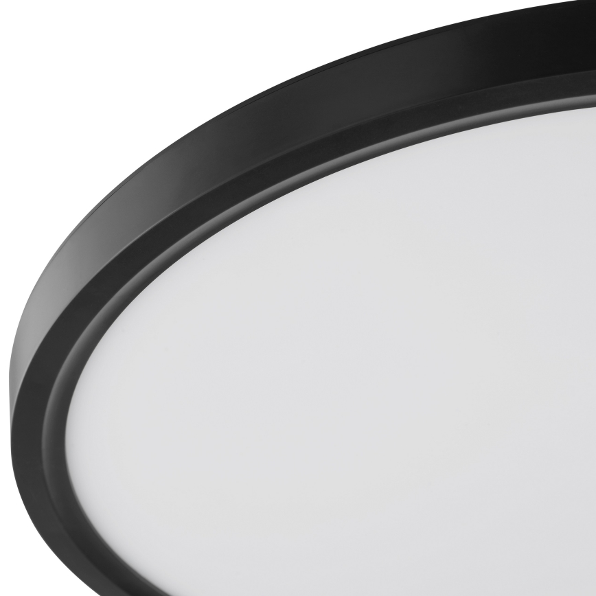 Brilliant - LED Deckenleuchte mit Bewegungs- und Dämmerungssensor GALO LED/26W/230V Ø 40 cm schwarz