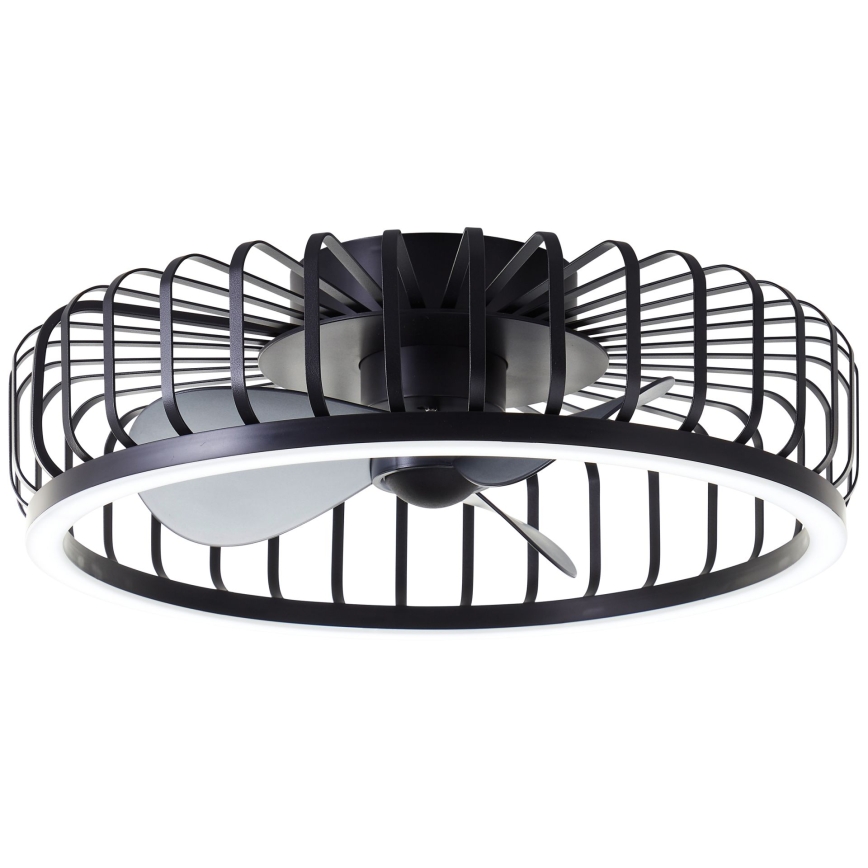 Brilliant - LED-dimmbare Deckenleuchte mit Ventilator CAPO LED/36W/230V 2700-6500K Ø 48 cm schwarz + Fernbedienung
