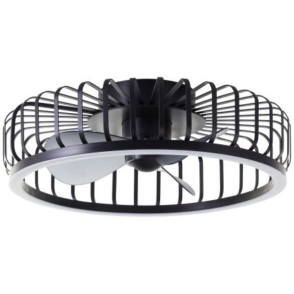 Brilliant - LED-dimmbare Deckenleuchte mit Ventilator CAPO LED/36W/230V 2700-6500K Ø 48 cm schwarz + Fernbedienung