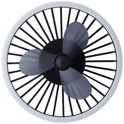 Brilliant - LED-dimmbare Deckenleuchte mit Ventilator CAPO LED/36W/230V 2700-6500K Ø 48 cm schwarz + Fernbedienung