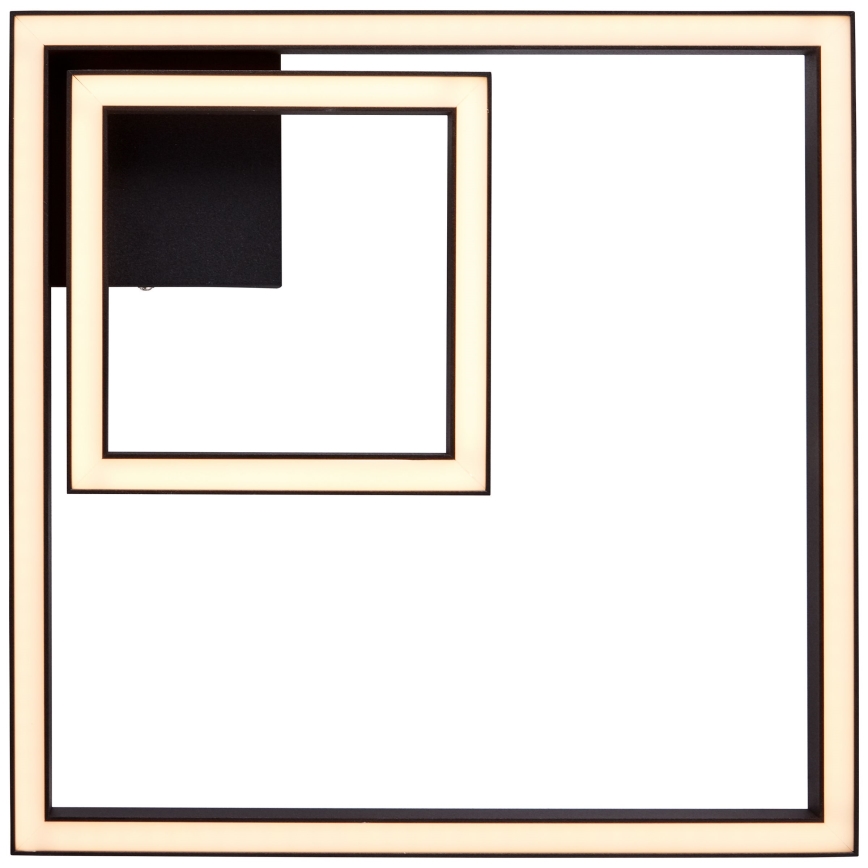 Brilliant - LED-Deckenleuchte QUON LED/24W/230V 3000K 40x40 cm schwarz