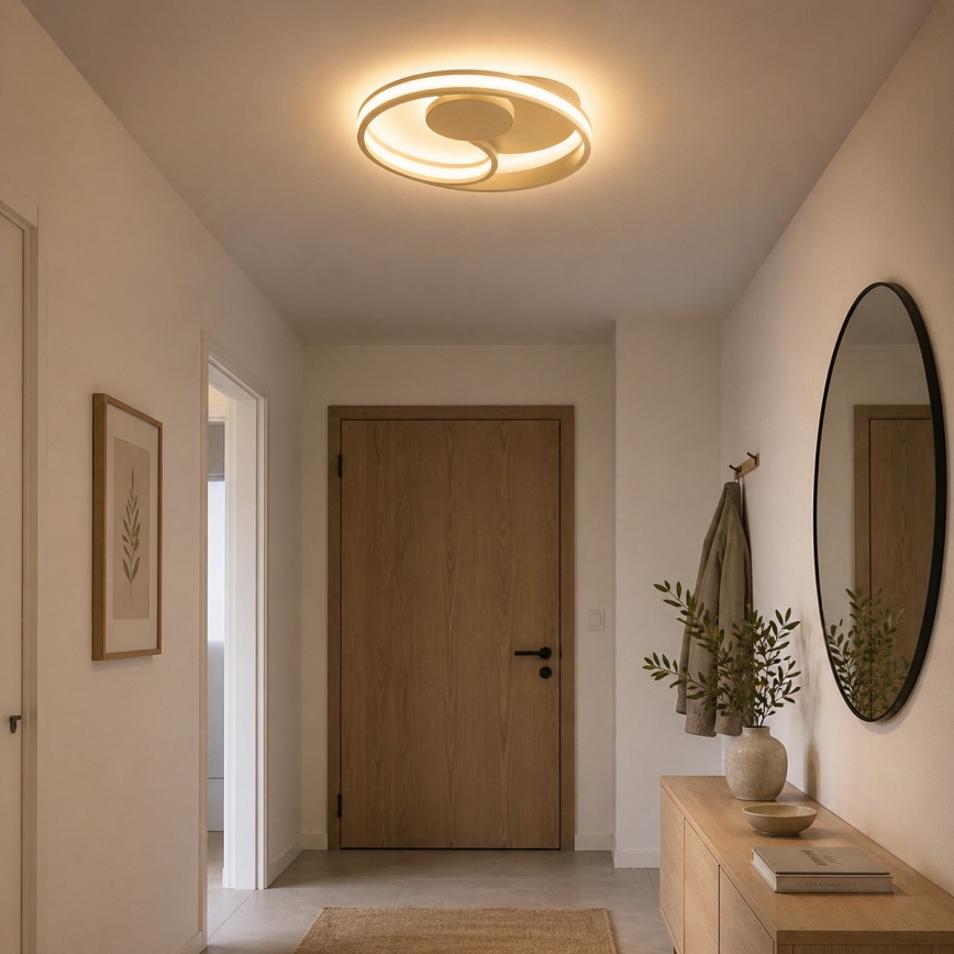 Brilliant - LED-Deckenleuchte REVOLA LED/33W/230V 3000/4000/6500K Ø 40 cm beige