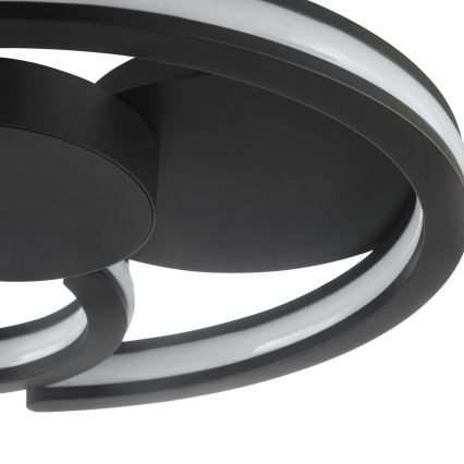 Brilliant - LED-Deckenleuchte REVOLA LED/33W/230V 3000/4000/6500K Ø 40 cm schwarz