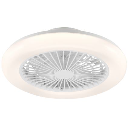 Brilliant - dimmbare LED-Deckenleuchte mit Ventilator MONTERO LED/20W/230V 2700-6500K Ø 42 cm weiß + Fernbedienung