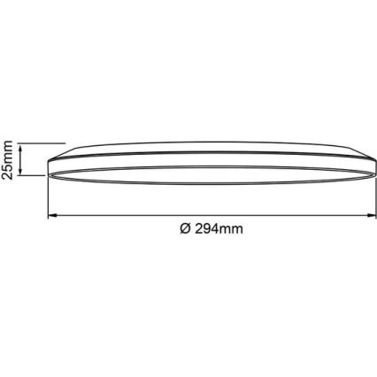 Brilliant - LED dimmbare Deckenleuchte SORELL LED/18W/230V 3000-6500K Ø 29 cm weiß + Fernbedienung