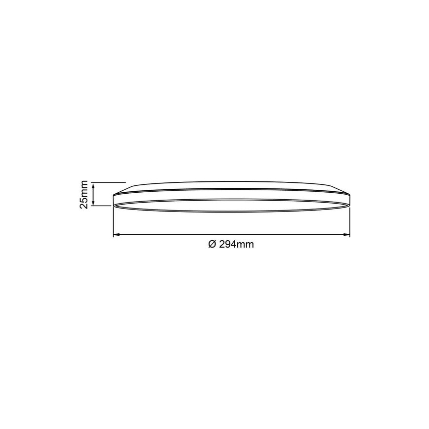 Brilliant - LED dimmbare Deckenleuchte SORELL LED/18W/230V 3000-6500K Ø 29 cm weiß + Fernbedienung