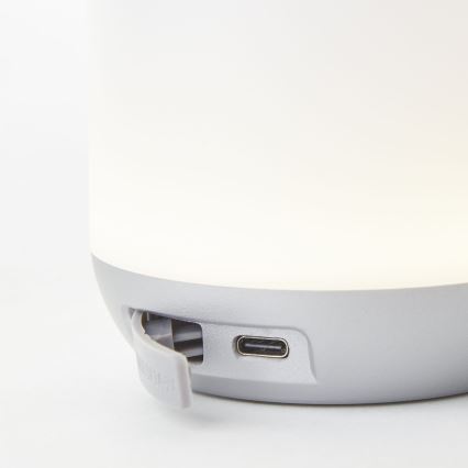 Brilliant - LED dimmbare Außen-Tischlampe GEMMA LED/1,9W/5V 1800 mAh IP44 weiß