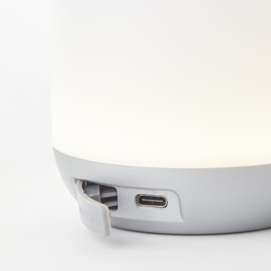 Brilliant - LED dimmbare Außen-Tischlampe GEMMA LED/1,9W/5V 1800 mAh IP44 weiß