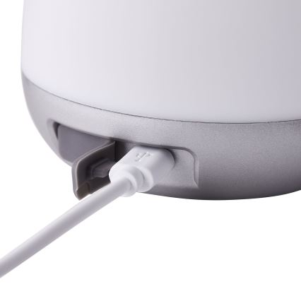 Brilliant - LED dimmbare Außen-Tischlampe GEMMA LED/1,9W/5V 1800 mAh IP44 weiß