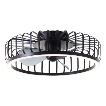 Brilliant - LED-dimmbare Deckenleuchte mit Ventilator CAPO LED/36W/230V 2700-6500K Ø 48 cm schwarz + Fernbedienung