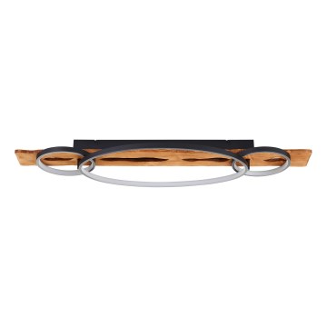 Brilliant - LED-dimmbare Deckenleuchte PIRUS LED/40W/230V 30x90 cm Gummibaumholz