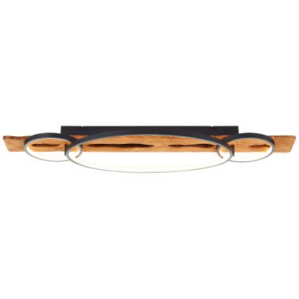 Brilliant - LED-dimmbare Deckenleuchte PIRUS LED/40W/230V 30x90 cm Gummibaumholz