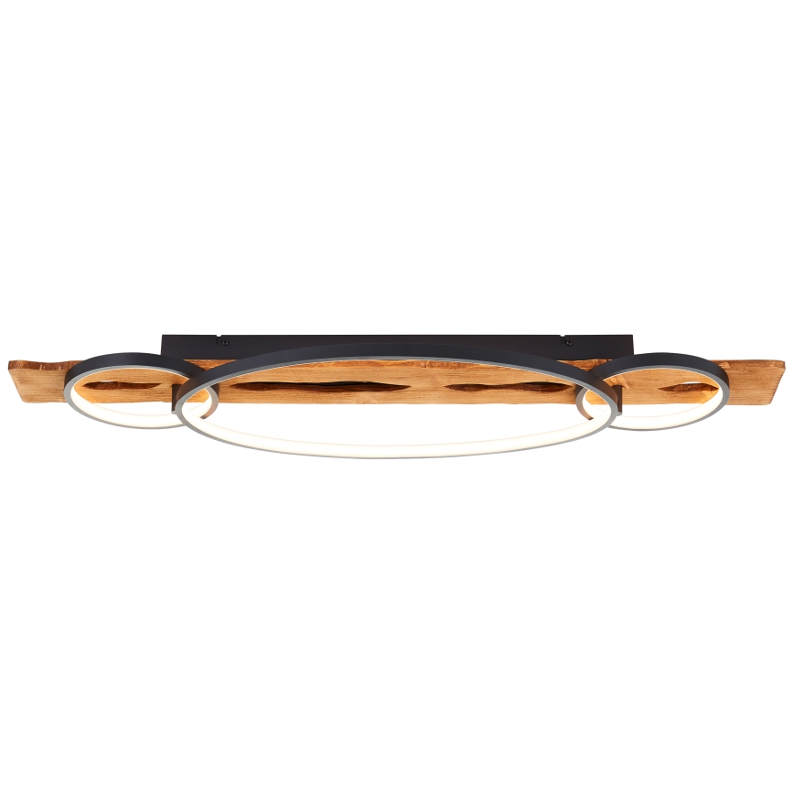 Brilliant - LED-dimmbare Deckenleuchte PIRUS LED/40W/230V 30x90 cm Gummibaumholz
