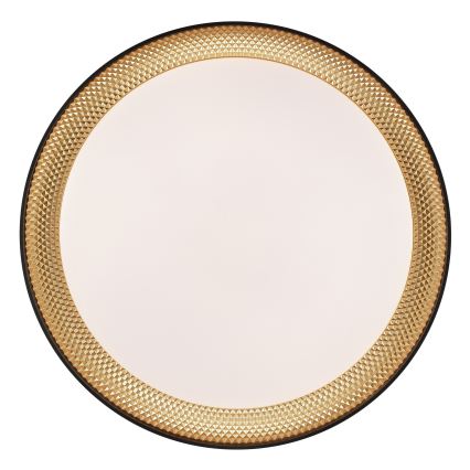 Brilliant - Dimmbare LED-Deckenleuchte WALDO LED/24W/230V 3000-6500K Ø 38,5 cm schwarz/gold + Fernbedienung